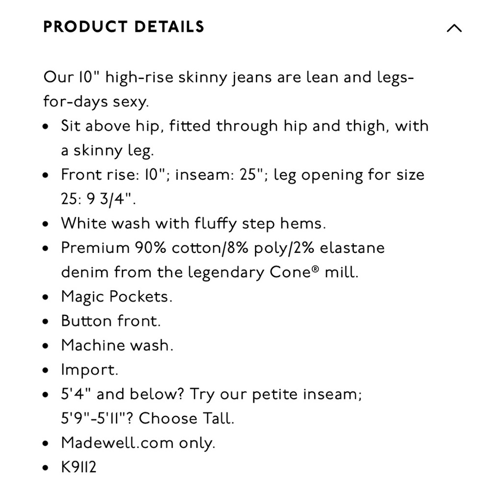 Madewell High-Rise Skinny Jeans - Picture 8 of 8